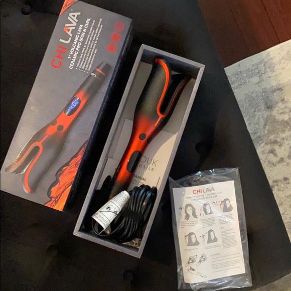 Chi Accessories - NEW Chi 1” Volcanic Lava Ceramic Pro Spin N Curl